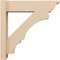Ekena Millwork 6-in W x 22-in D x 22-in H Balboa Trad Rough Cedar Woodgrain TimberThane Outlooker, Primed Tan OUTUR060X22X22BOA04RCPR - alternate 5